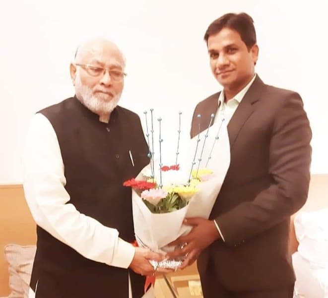 With Shri Prahlad Damodar Das Modi (Brother of Hon'ble PM Narendra Modi)